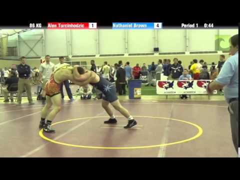 Men`s Freestyle 86 KG Alen Turcinhodzic vs. Nathaniel Brown