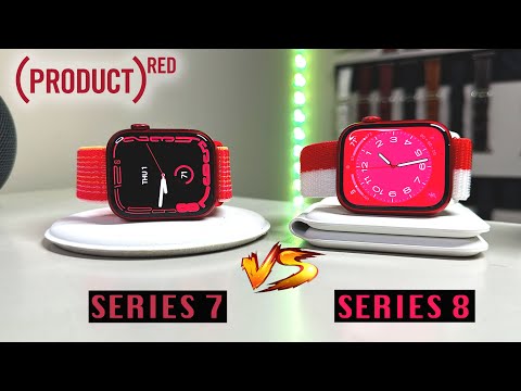 [Hands-On]  2023 (Product Red) Apple Watch  Series 8 vs  Series 7 | Best Watch Bands Combine With ⌚️