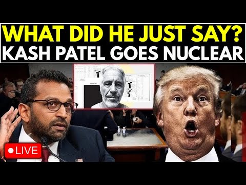 US Senate LIVE: Kash Patel Finally EXPOSES Big Names In Epstein Case | Trump Latest News