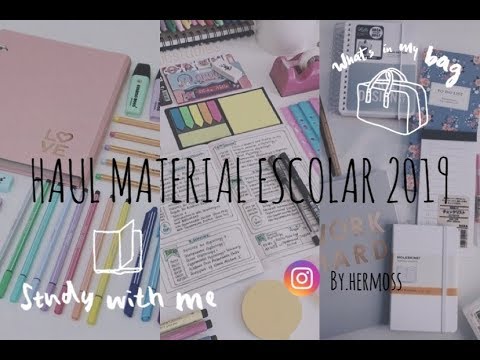 HAUL MATERIAL ESCOLAR 2019 |Alicia Martínez|