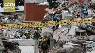 Jóvenes venezolanos llegan a Colombia para ayudar en las labores de rescate tras el fuerte terremoto