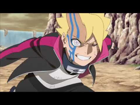 BORUTO (Momoshiki form) VS.  SASUKE AND KAWAKI