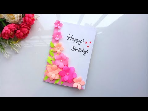 Beautiful Handmade Birthday Card idea -DIY GREETING cards for birthday