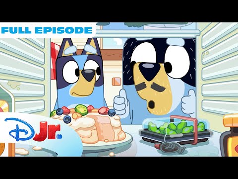 Bluey "Pavlova" FULL Episode! ☕️ | Bluey and Dad Open a Café | @disneyjr