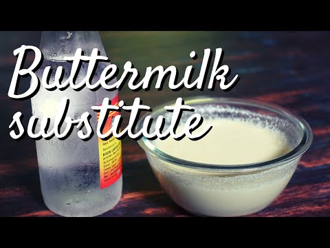 The most easiest way to make buttermilk substitute with 2 simple ingredients for baking