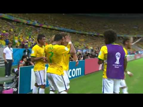 Gol de David Luiz na Colômbia 2014  HD