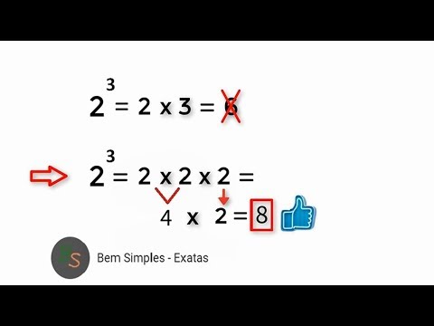 Matemática em 30 segundos - Potenciação com Números Naturais.
