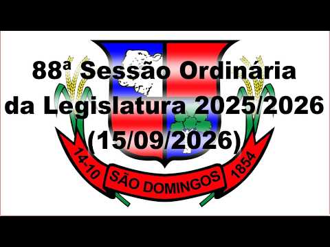 Sessão Ordinária do dia 15/09/2026 da Câmara Municipal de São Domingos-GO, às 18hs