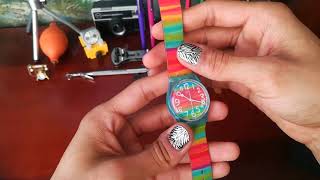Reloj LGTBI Swatch COLOR THE SKY GS124