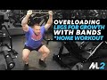Overhead Band Squat for Legs - Resistance Band Home Workouts Leg Training
