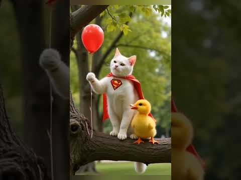 Super Cat & Duck Save the Day! | Peachy & Muffin's Heroic Mission