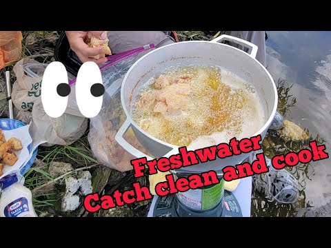 Catch clean and cook (Mayan cichlid and tilapia). Pesca y cocina de mojarra y tilapias