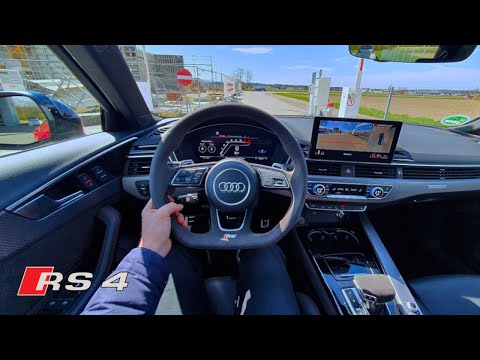 New Audi RS4 Avant V6 450 HP Test Drive Review POV 2021