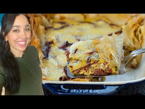 Phyllo, Eggs, Cheese & Pasturma: A Delicious Breakfast Pita