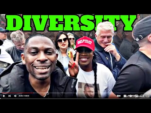 Diversity and Unity of All Races! British citizens march for unity with Tommy Robinson Part 2