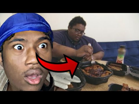 NO WAY HE ATE ALL THAT FOOD..