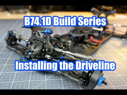 Team Associated B74.1d build series - Installing the driveline