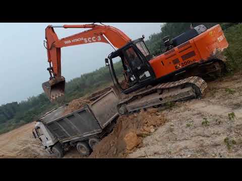 Tata hitachi 200 excavator operation