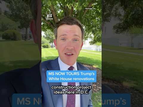 MS NOW TOURS Trump's White House renovations