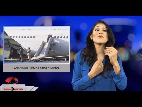 Jamaican Airline crash lands (ASL - 11.10.18)