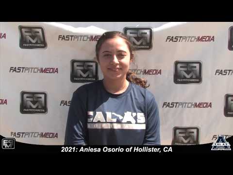 2021 Aniesa Osorio Second Base Softball Skills Video Cal A's - Carter