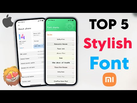 Top 5 Stylish Fonts Apply In Xiaomi, Redmi & Poco Phones | iPhone Font also Emoji Add On In Miui 14