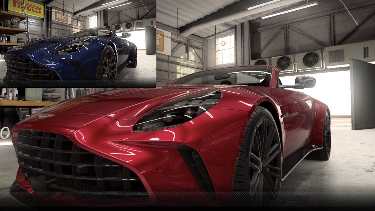 【CSR2】2025 Vantage Roadster (purple/gold), shift & tune for 7.03x (7.07x)