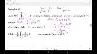 week 11 (2nd fundamental theorem of calculus & mean value theorem for integral)