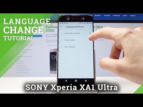 How to Change Language in Sony Xperia XA1 Ultra - List of Settings