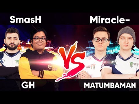 SmasH GH VS. Miracle- Matumbaman | 36K Battle! - EPIC GAME Dota 2