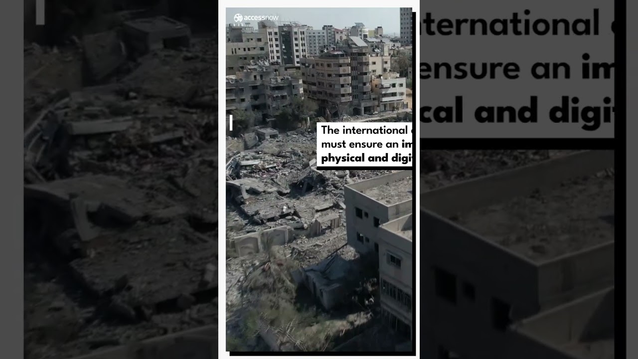 Civil society demands a ceasefire in Gaza now | Access Now