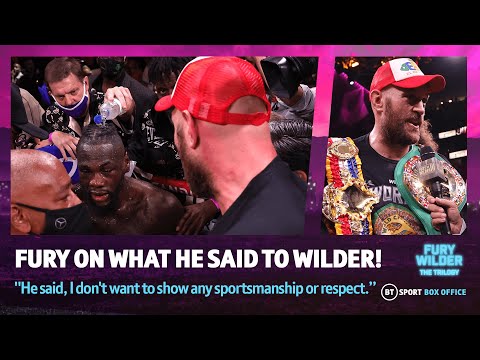 "Sore loser! An idiot!" Tyson Fury reveals what was said between him & Deontay Wilder after huge win