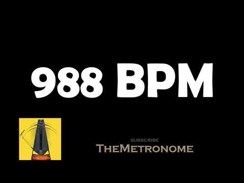 988 BPM Metronome | TheMetronome | Perfect Timing