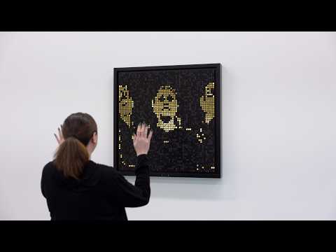 Interactive Flip-Disc Artwork | "Portraits in Black & Gold"