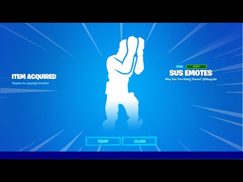 SUS EMOTES IN FORTNITE ????