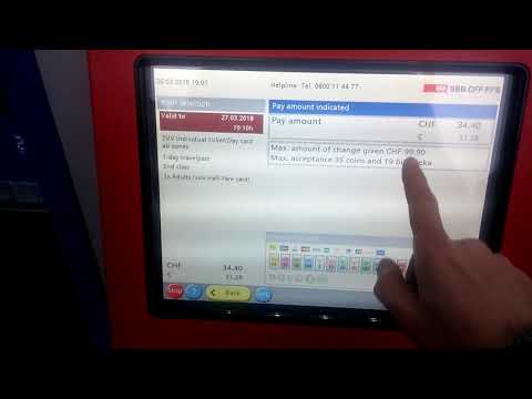 Zürich Day Pass  - how to purchase via SBB ticket machine