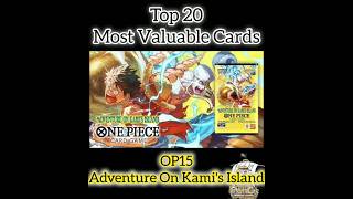 OP15 - Adventure On Kami's Island | 20 Most Expensive Cards | One Piece TCG