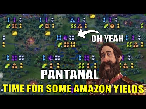 Are You Ready For These Amazon Yields??? Strap In!!! #3 TSL Huge Earth Brazil (Deity Civ 6)