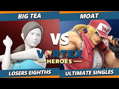 Vortex Heroes Top 8 - Big Tea (Wii Fit Trainer) Vs. Moat (Terry) SSBU Ultimate Tournament