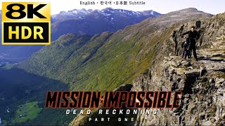 Mission Impossible Dead Reckoning Part 1 • Bike Jump Scene • 8K HDR  & HQ Sound • Eng Kor Jap SubCC