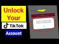 How To Fix TikTok Account Locked Couldn T Continue Because Account Is Currently Locked
