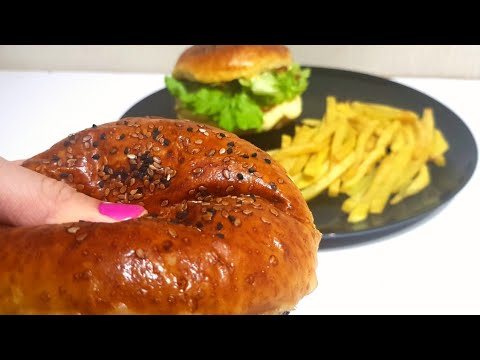Hamburger Burger Peciva Recept - Pamuk Pogačice Za Sendviče - Homemade Burger Buns Nusret Salt Bae