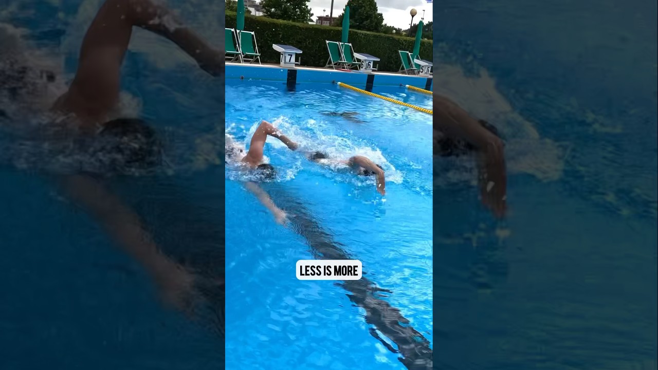 Less is more!🏊🏻‍♂️🙌🏻 #swimprove #nuoto #swimming
