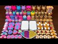 PURPLE VS GOLD ASMR SLIME Mixing Random Things Into GLOSSY Slime Satisfying Slime Videos 1874