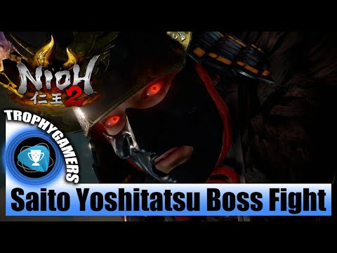 Nioh 2 - Saito Yoshitatsu Boss Fight Battle Gameplay