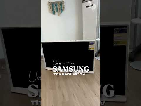 Samsung The Serif 55” TV is ❤️❤️❤️ #samsungtheserif #samsungtv