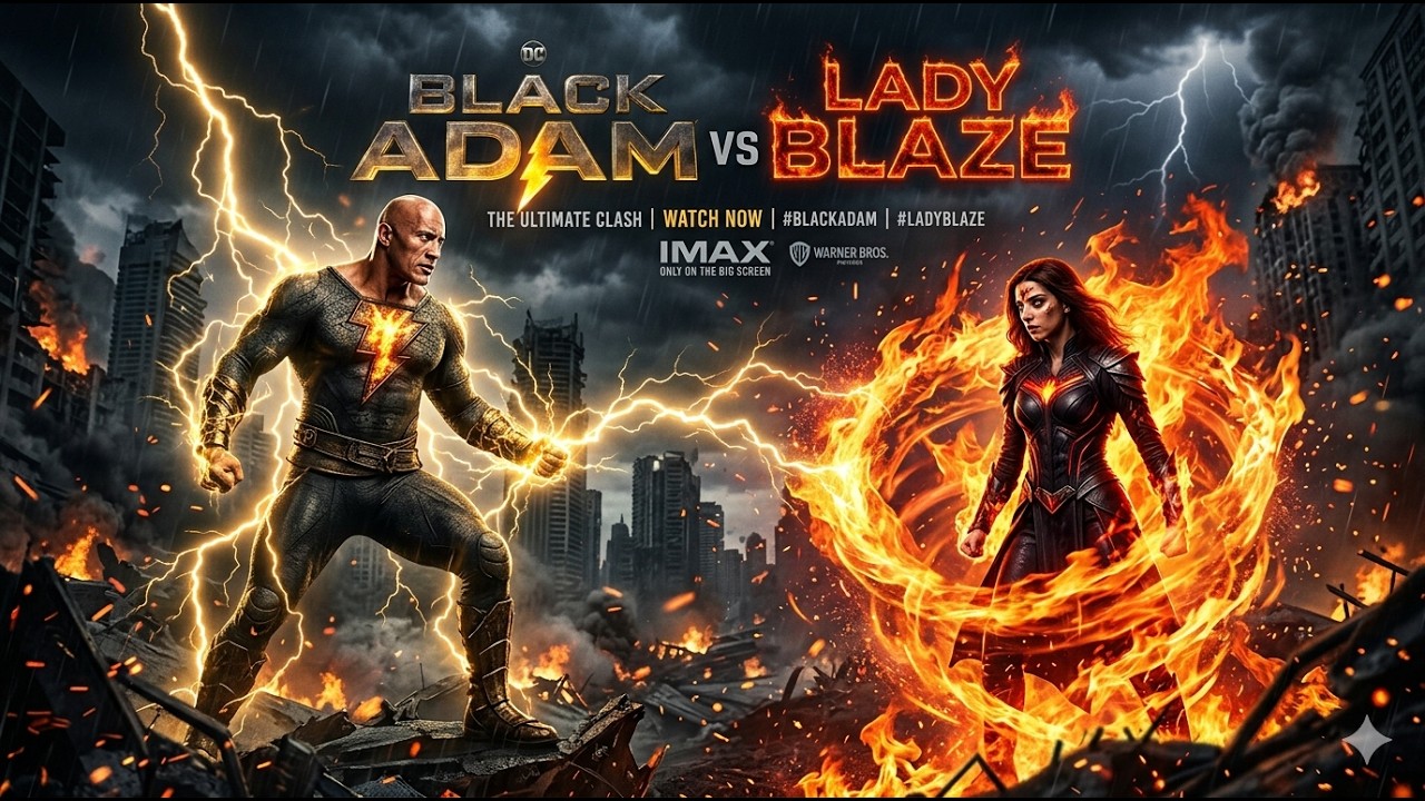 BLACK ADAM vs. LADY BLAZE (2026) Review: A Thunderous Superhero Battle That Redefines Power