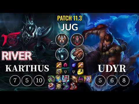 TLN River Karthus vs Udyr Jungle - KR Patch 11.3