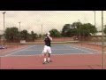 Henry Thesner playing tennis