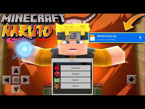 EPIC Naruto Mod for Minecraft PE 1.20.40+!